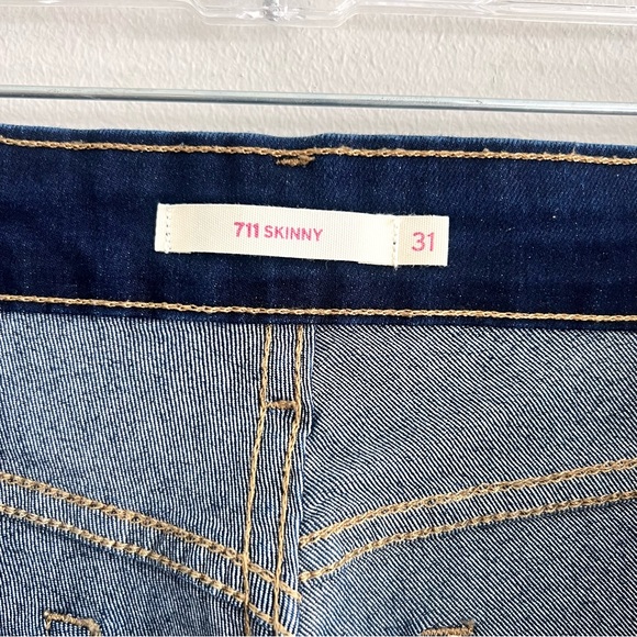 Levi’s women’s 711 Skinny size 31 dark Blue Women's Jeans stretch beauti… - Picture 7 of 8